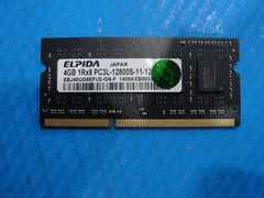 HP 15t-j100 So-Dimm Elpida 4Gb 1Rx8 Memory PC3L-12800S-11-12 EBJ40UG8EFU0-GN-F