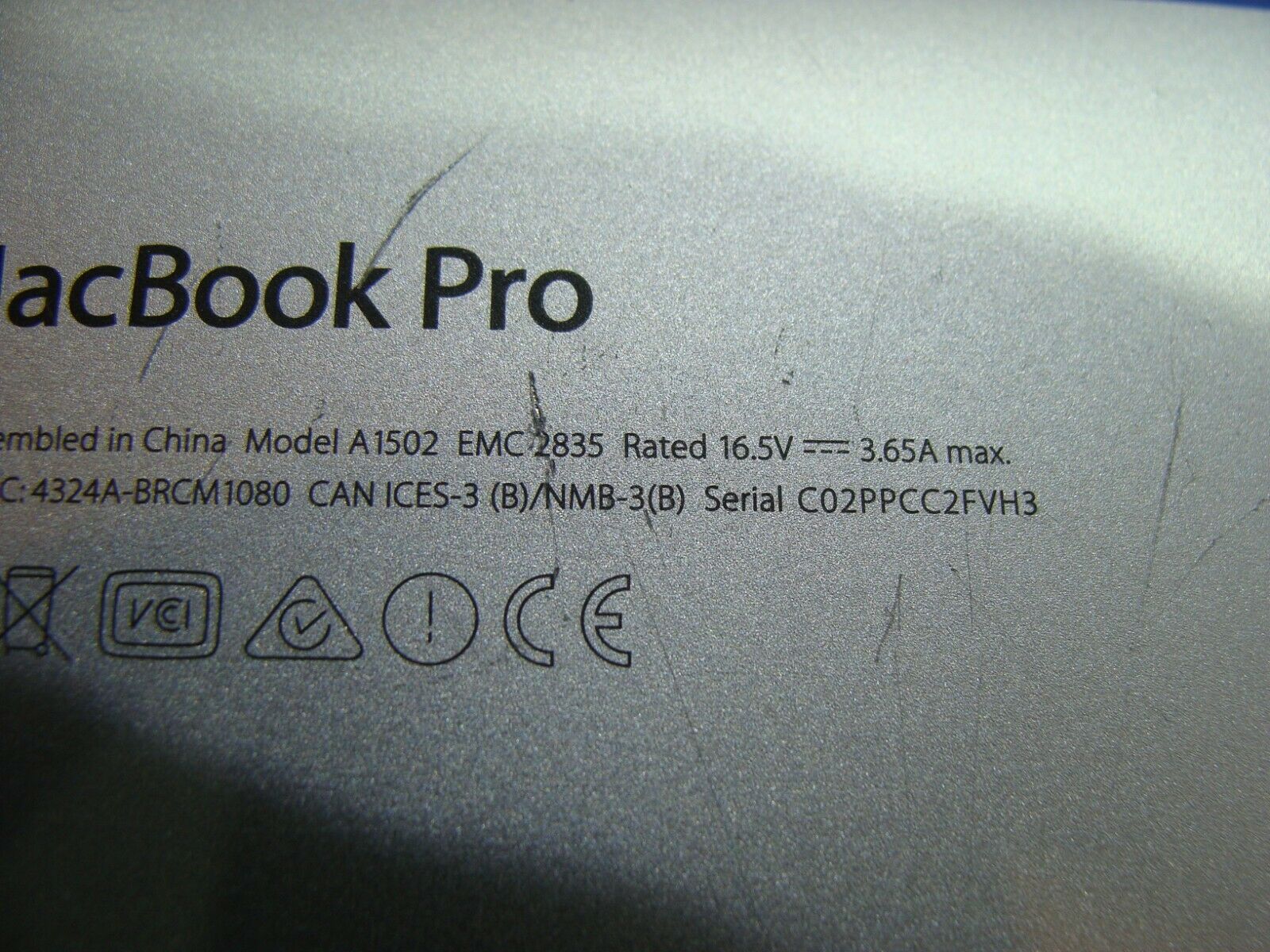 MacBook Pro A1502 MF839LL/A MF840LL/A Early 2015 13