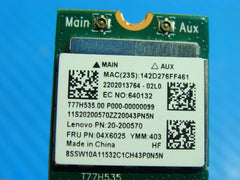 Lenovo Flex 2-15 20405 15.6" Genuine Laptop Wireless WiFi Card RTL8723BE Lenovo