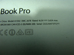 MacBook Pro A1502 13" Late 2013 ME864LL/A Genuine Bottom Case 923-0561 #1 ER* - Laptop Parts - Buy Authentic Computer Parts - Top Seller Ebay