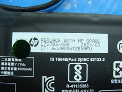HP Chromebook x360 14" 14b-cb0013d Battery 7.7V 47.3Wh 6000mAh GH02XL L75783-005