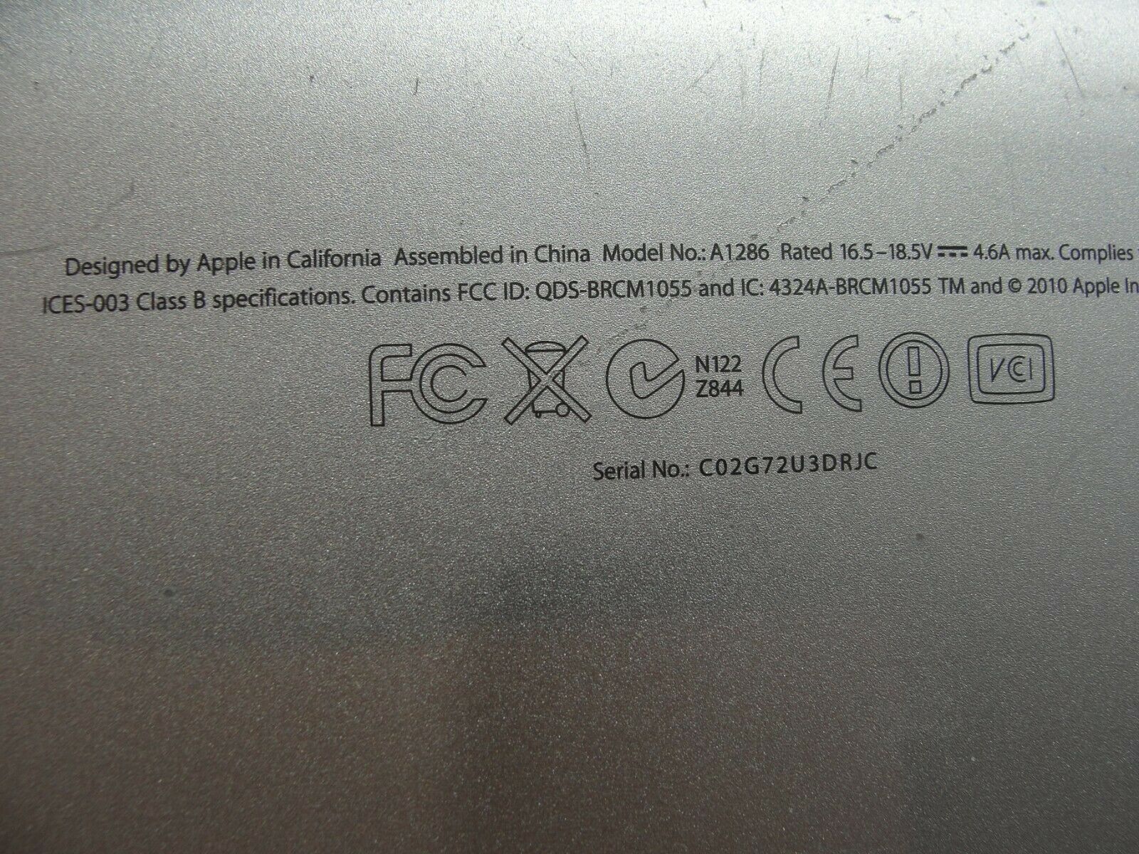 MacBook Pro A1286 15