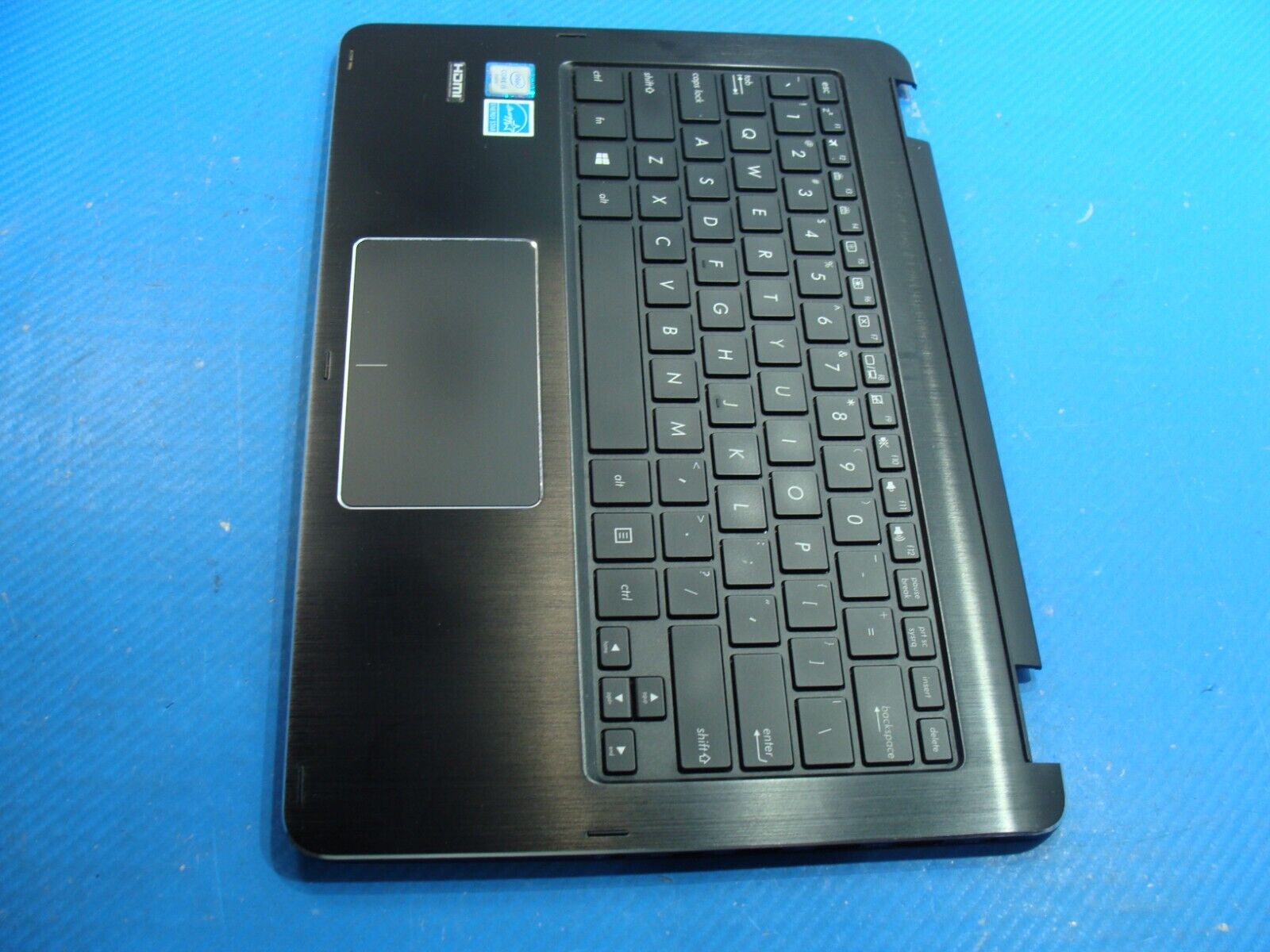 Asus 13.3” Q303U Genuine Laptop Palmrest w/TouchPad BL Keyboard 13NB0AL1AM0101