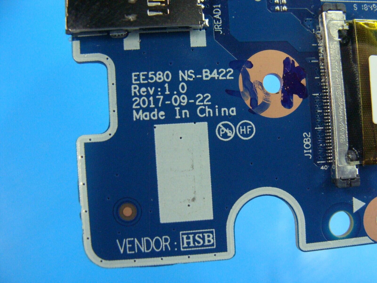 Lenovo ThinkPad 15.6” E580 Genuine Laptop USB Card Reader Board w/Cable NS-B422