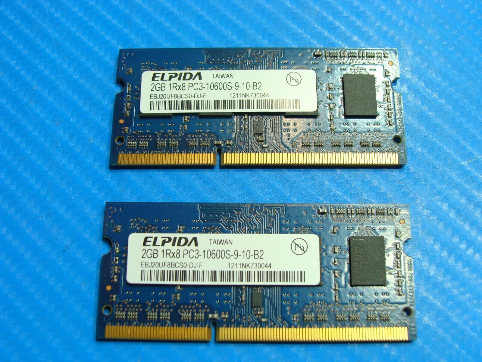 iMac A1311 Elpida 4GB (2x2GB) PC3-10600S SO-DIMM Memory RAM EBJ20UF8BCS0-DJ-F Elpida