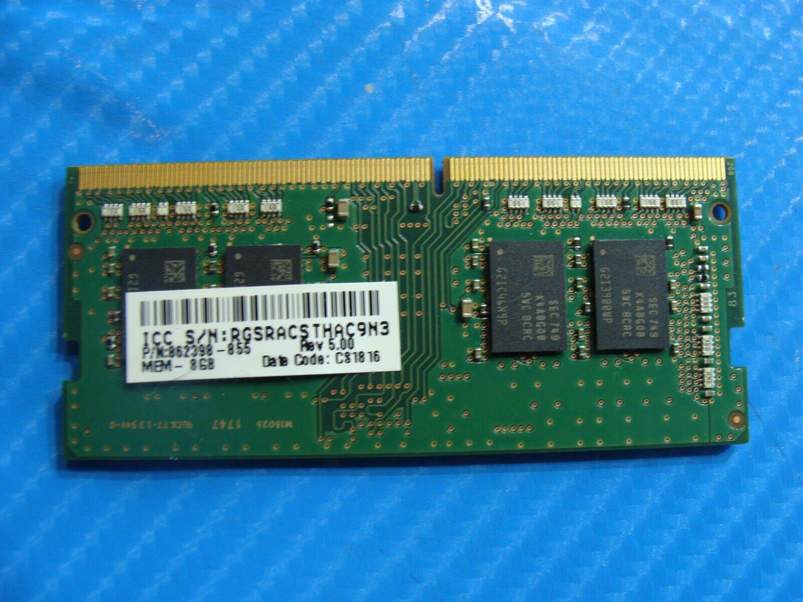 HP 17m-ae111dx Samsung 8GB 1Rx8 PC4-2400T Memory RAM SO-DIMM M471A1K43CB1-CRC