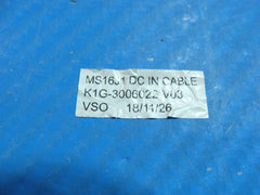 MSI 15.6" GV62 8RD Genuine Laptop DC IN Power Jack w/Cable K1G-3006022-V03