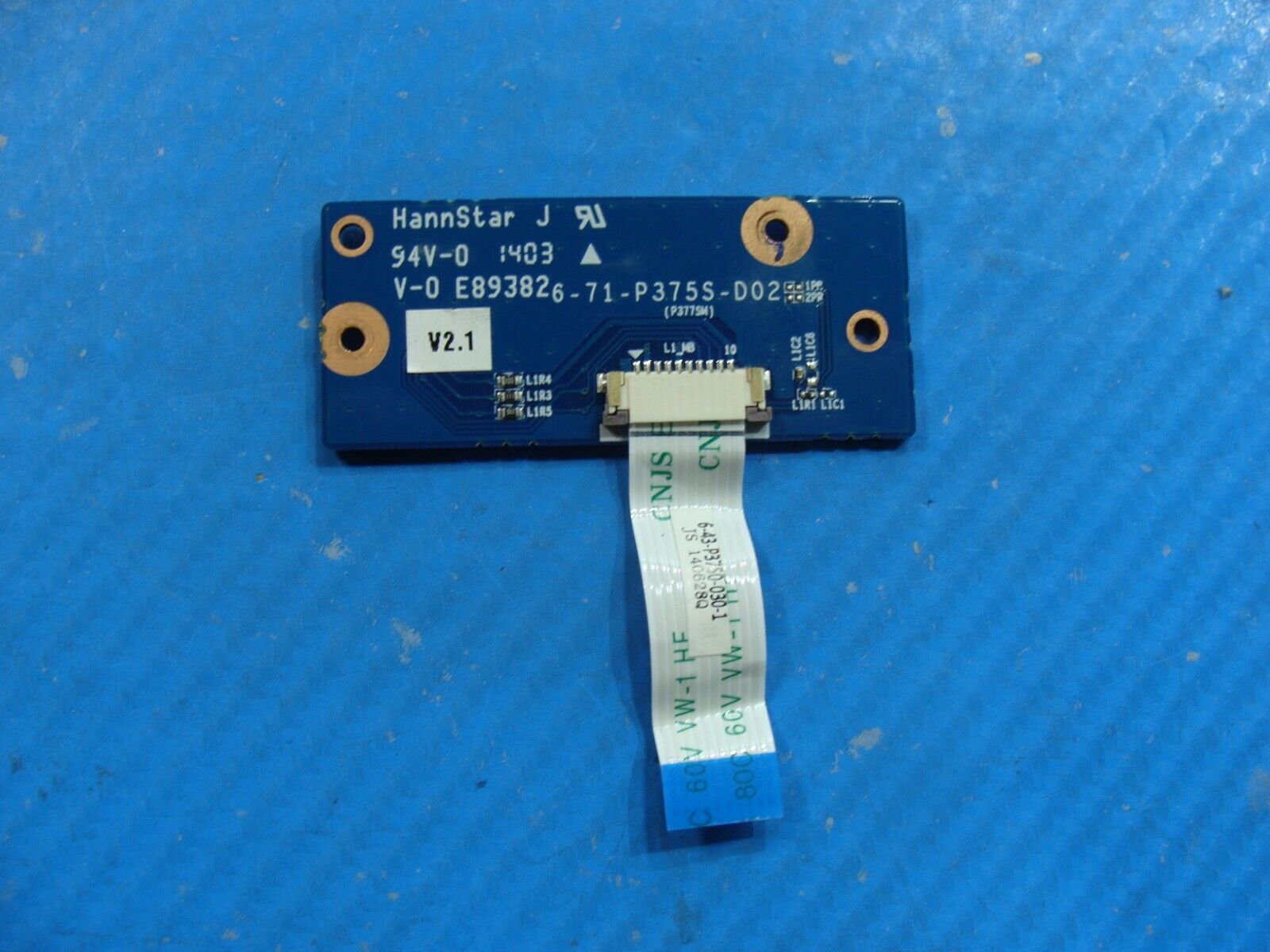 Origin EONI7-SLX 17.3 Genuine Laptop HDD Connector Board 6-71-P375S-D02