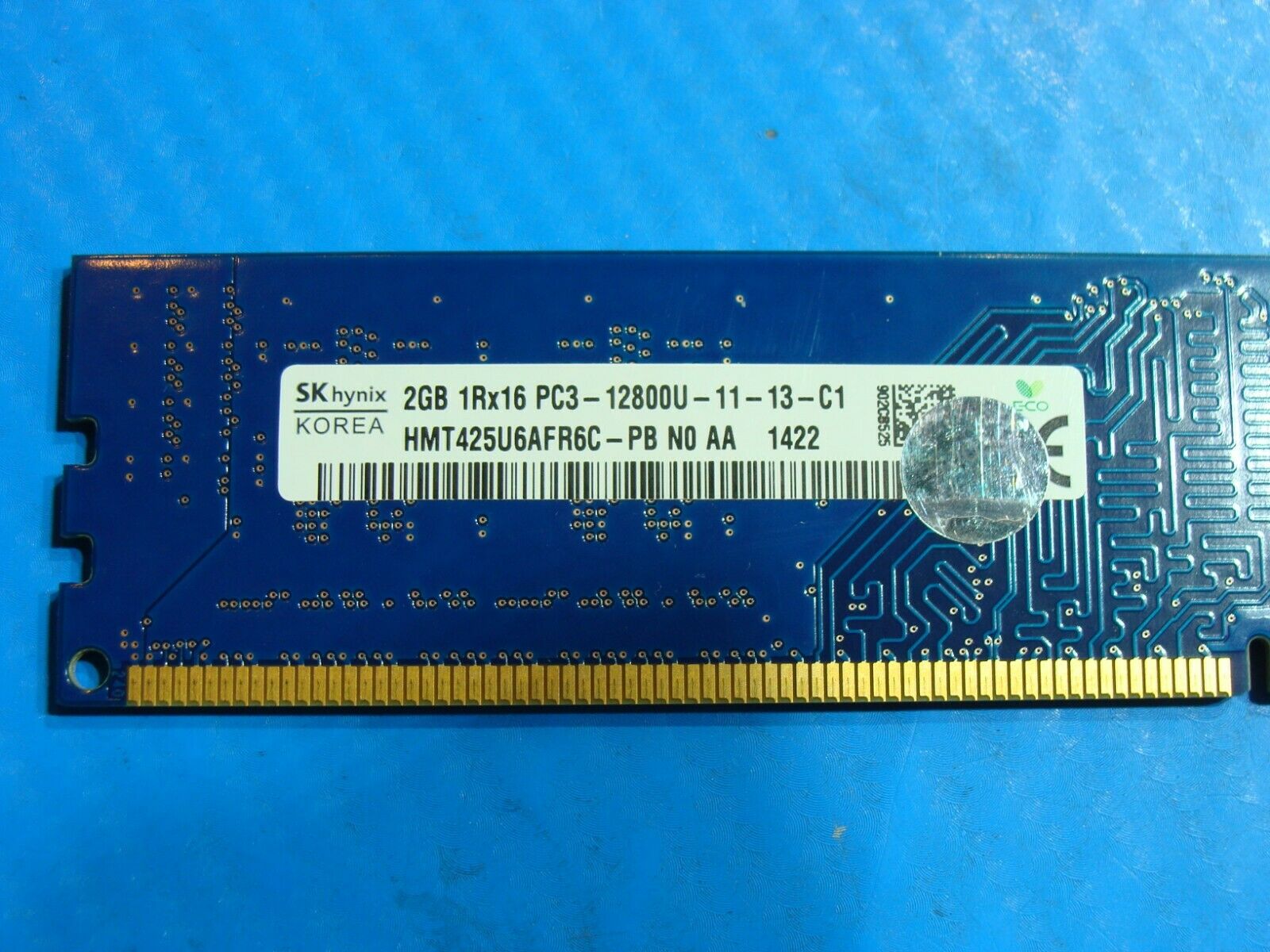 Dell 7010 Dimm Hynix 2GB Memory 1Rx16 PC3-12800U-11-13-C1 HMT425U6AFR6C-PB 