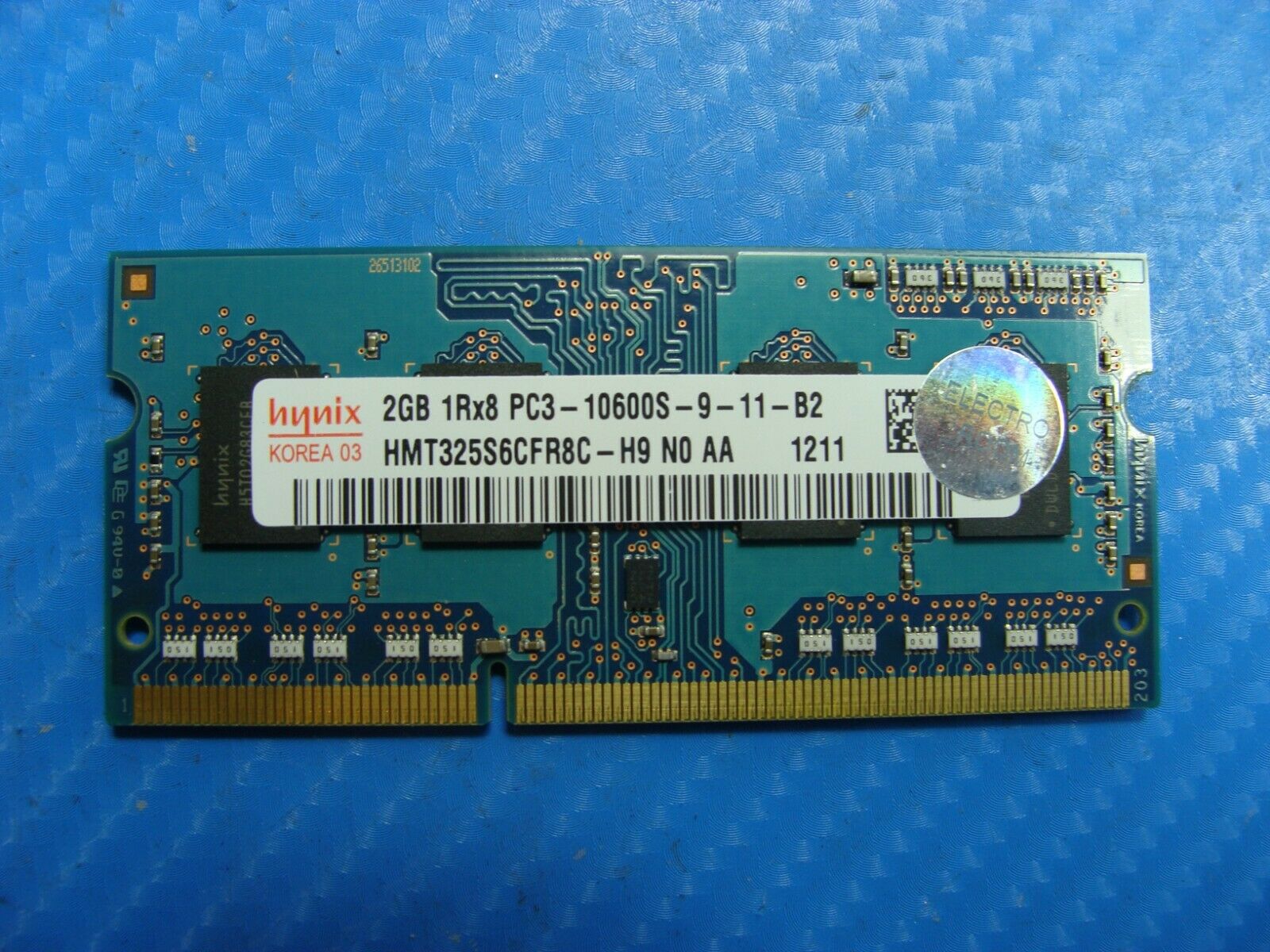 MacBook Pro A1278 Hynix 2GB 1Rx8 PC3-10600S SO-DIMM Memory RAM HMT325S6CFR8C-H9 - Laptop Parts - Buy Authentic Computer Parts - Top Seller Ebay