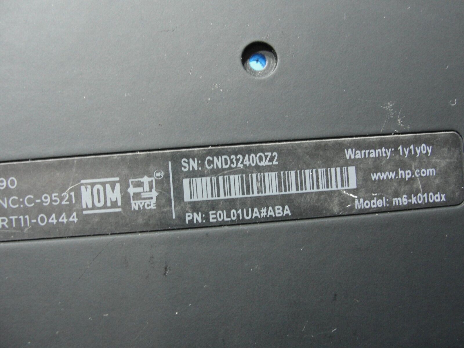 HP Envy m6-k010dx 15.6