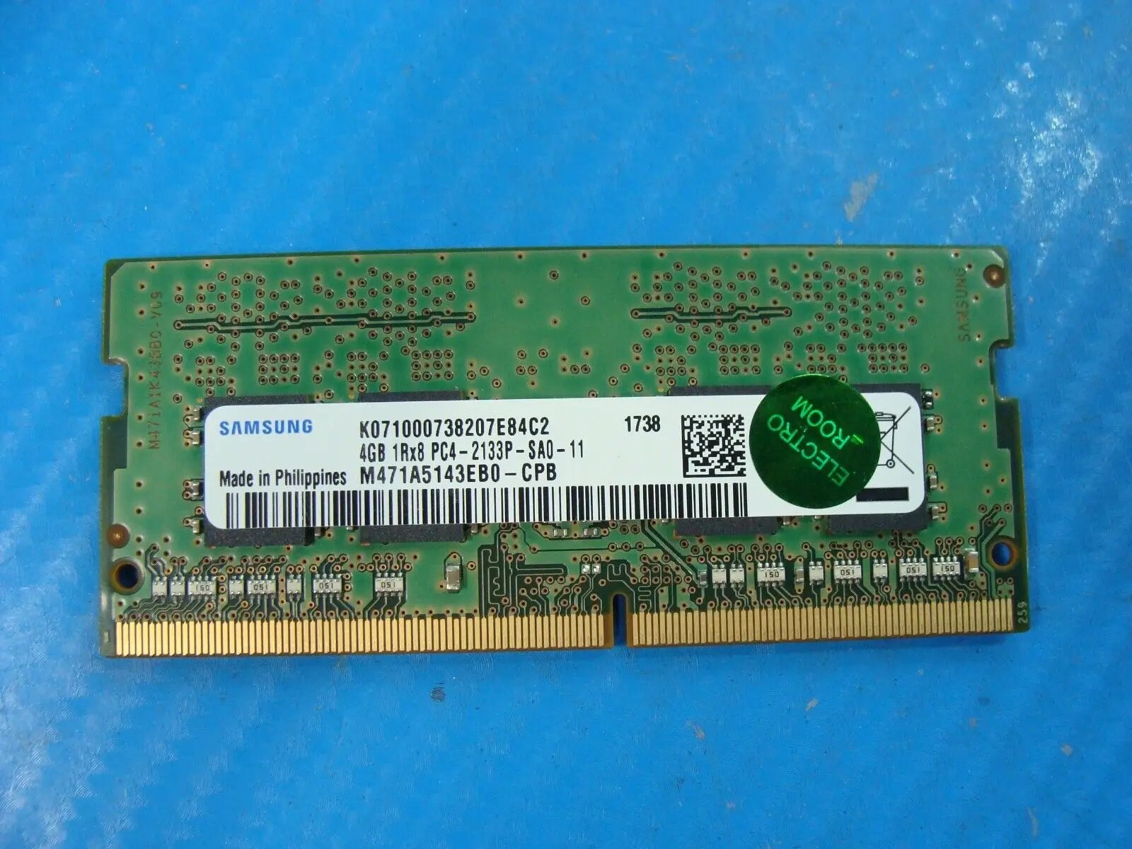 Samsung  NP740U5M-X01US Samsung 4GB 1Rx8 Memory RAM SO-DIMM M471A5143EB0-CPB