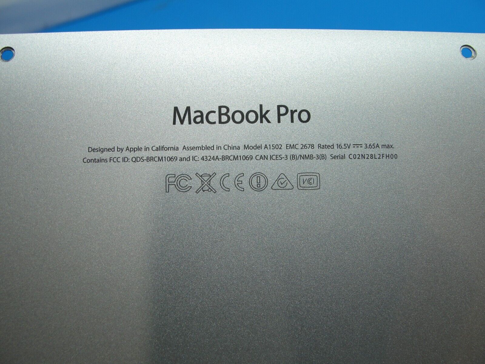 MacBook Pro A1502 ME864LL/A Late 2013 13