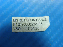 MSI 15.6" CX62 7QL Genuine DC In Power Jack w/ Cable K1G-3006022-V03 - Laptop Parts - Buy Authentic Computer Parts - Top Seller Ebay