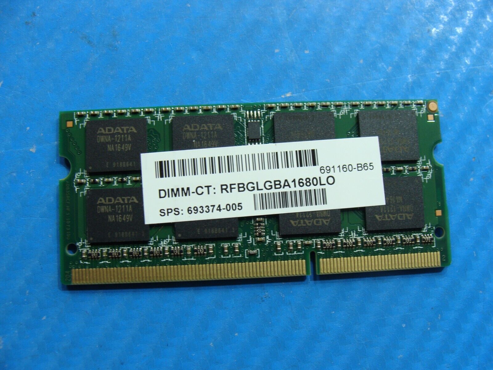 HP 15-bk125nr Adata 8GB 2RX8 PC3L-12800S Memory RAM SO-DIMM AM1L16BC8R2-B1XS