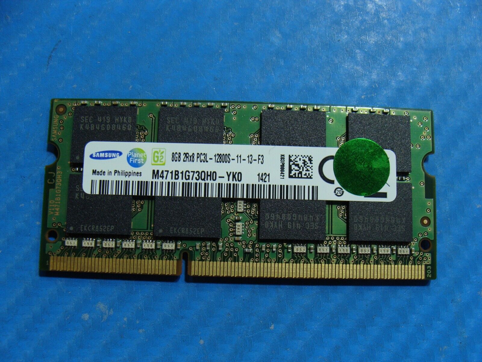 Lenovo IdeaPad Samsung 8GB 2Rx8 PC3L-12800S Memory RAM SO-DIMM M471B1G73QH0-YK0