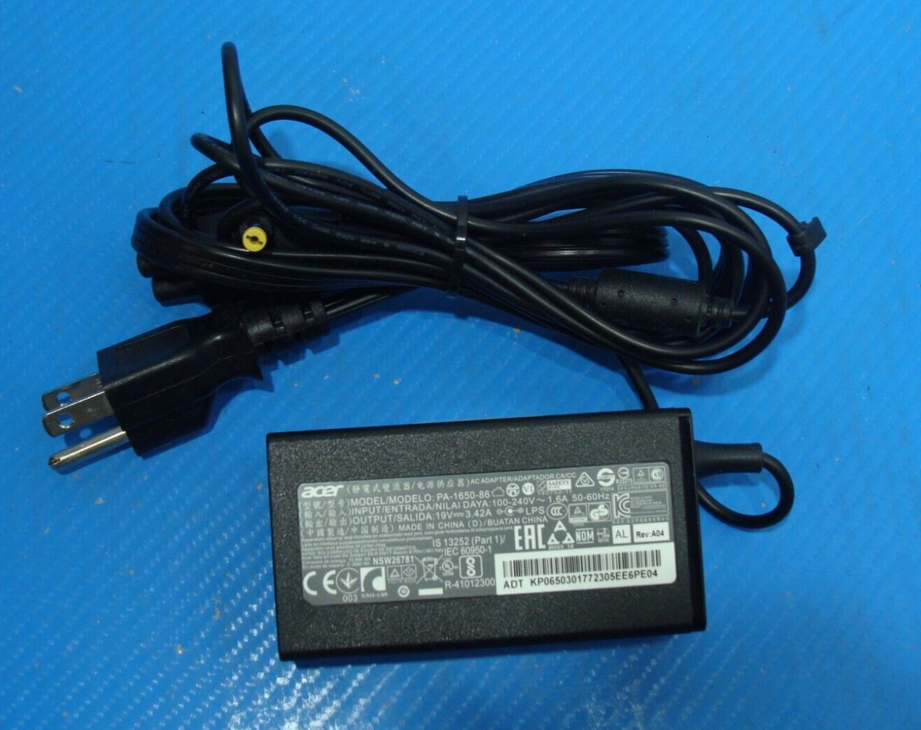 ACER 65W Laptop Charger AC Adapter Power Supply PA-1650-86 19V 3.42A 5.5mm