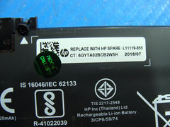 HP 15-db0069wm 15.6" Battery 11.4V 41.04Wh 3420mAh HT03XL L11119-855 93%