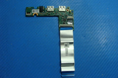 Dell Inspiron 11-3168 11.6" Genuine Audio Jack Dual USB Board w/Cable MH4F6 