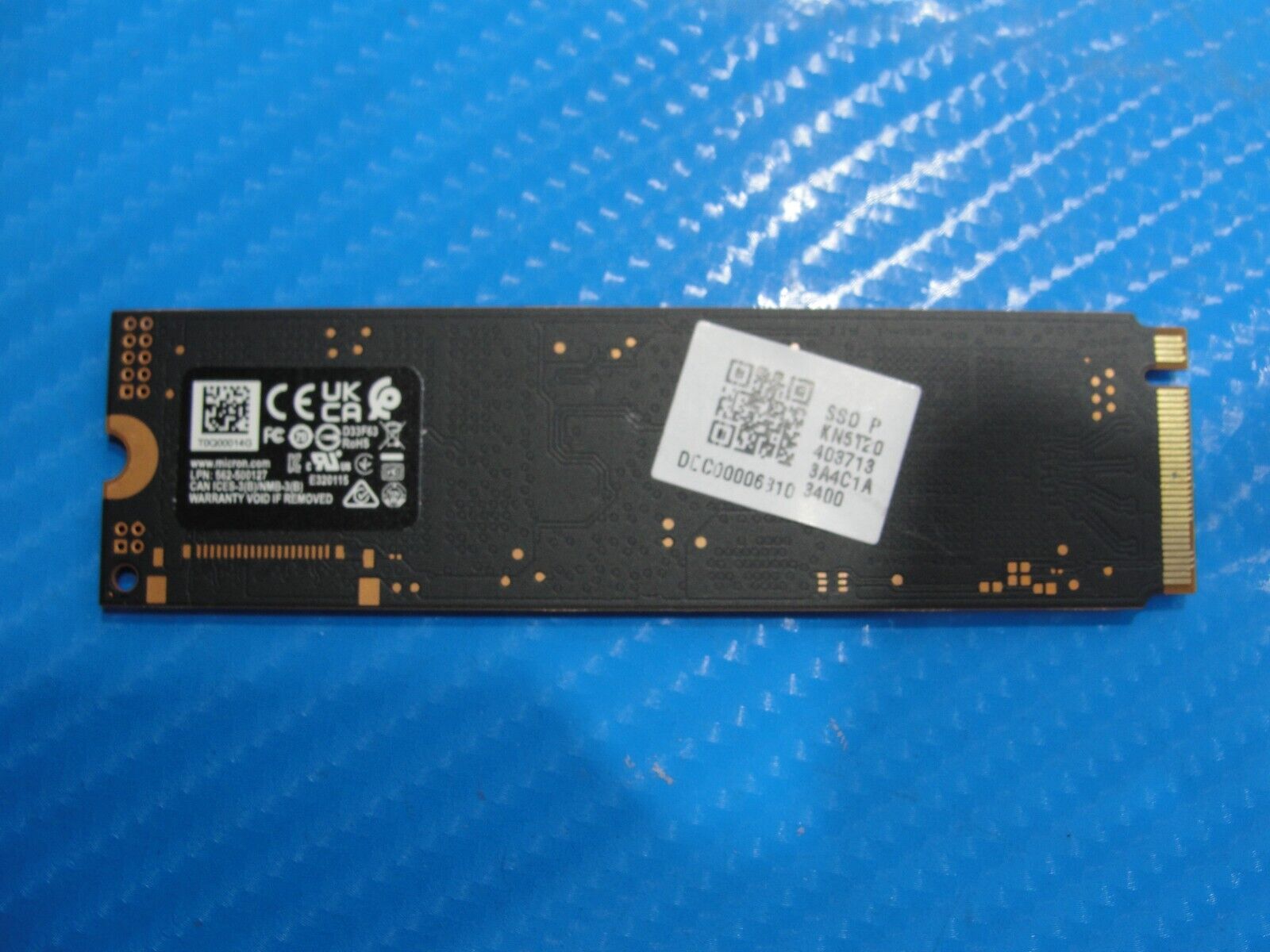 Acer PH315-54-760S Micron 3400 512GB Gen4x4 M.2 PCie NVME SSD MTFDKBA512TFH