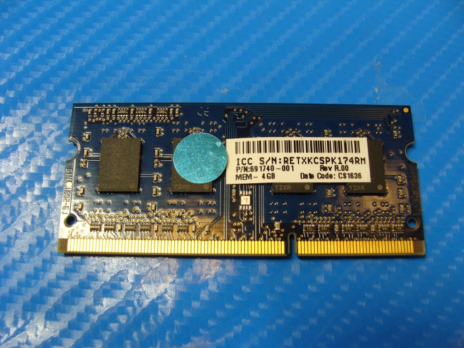 HP 15-q493cl Kingston 4GB 1Rx8 PC3L-12800S Memory RAM SO-DIMM HP687515-H66-MCN