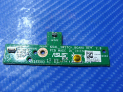 Asus X54C 15.6" Power Button Board w/Cable 69N0LJC10C01-01 60-N7BSW1000-C01 ER* - Laptop Parts - Buy Authentic Computer Parts - Top Seller Ebay