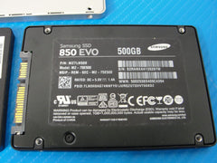 Lot of 3 2.5" Laptop Internal SSD Solid State Drive (480GB, 500GB, 512GB) /MIX