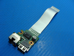 HP Pavilion 17.3” 17-e019dx USB LAN Ethernet Port Board w/Cable DA0R65TB6D0