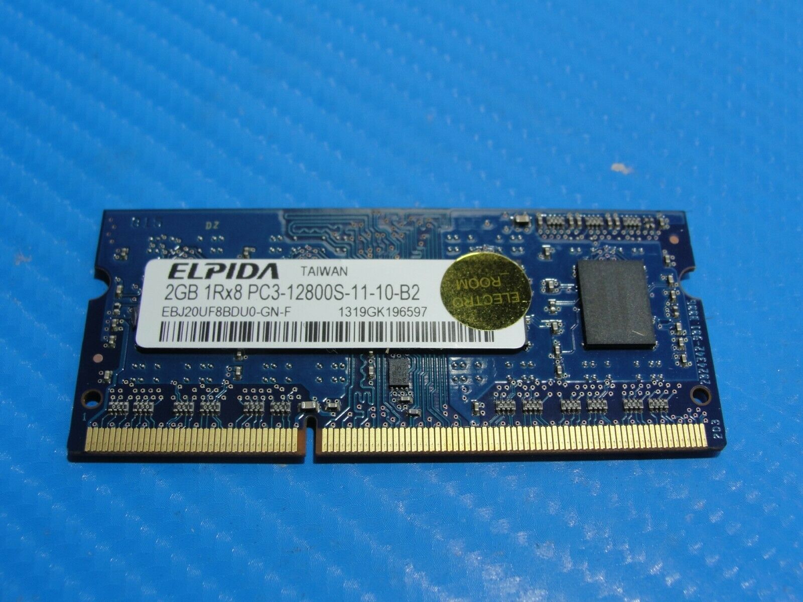 MacBook Pro A1278 SODIMM Elpida 2GB Memory PC3-12800S-11-10-B2 EBJ20UF8BDU0-GN-F - Laptop Parts - Buy Authentic Computer Parts - Top Seller Ebay