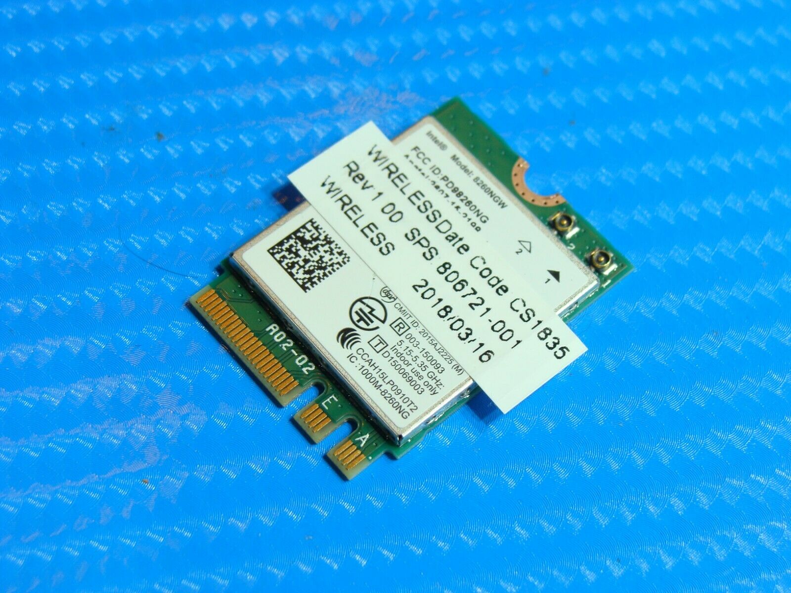 HP EliteBook 12.5 820 G3 OEM Wireless WiFi Card 8260NGW 806721-001 