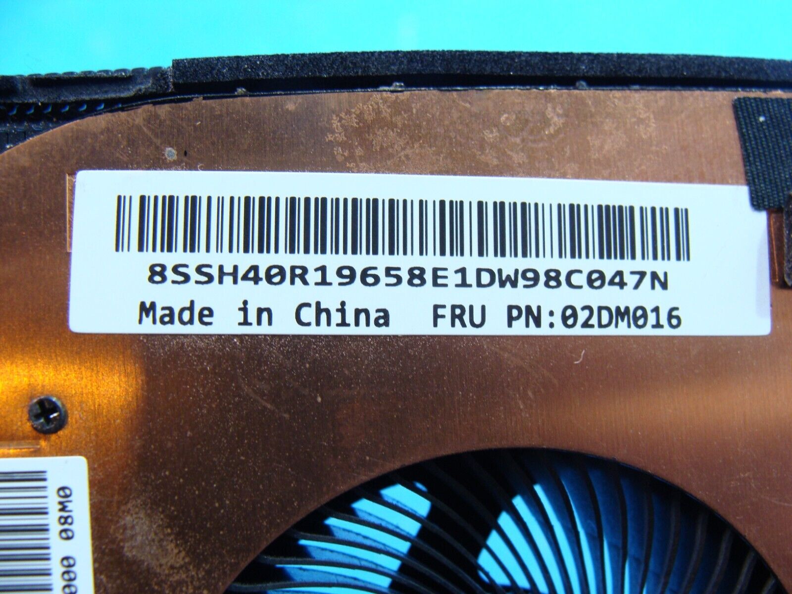 Lenovo ThinkPad 15.6” P53 OEM CPU Cooling Fans w/Heatsink 02DM016 AT1DB002DT0