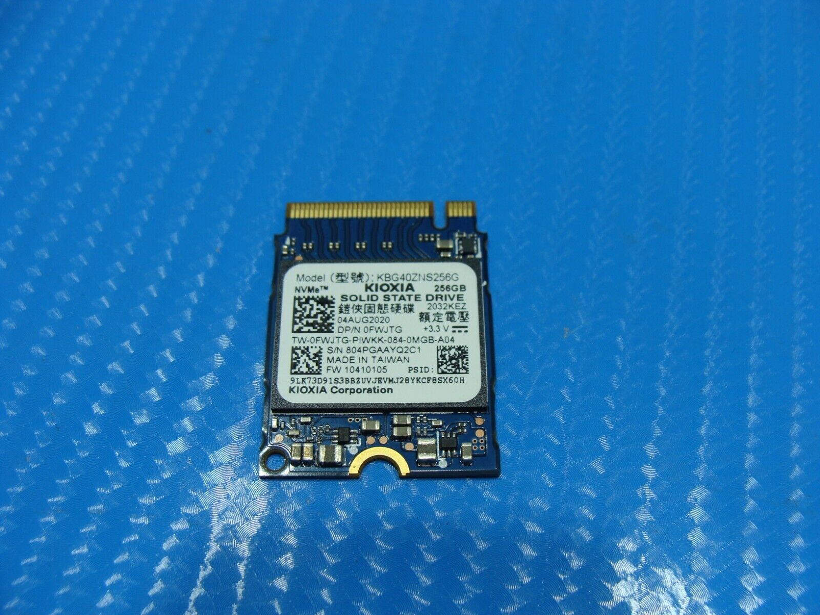 Dell 5590 Kioxia 256GB M.2 NVMe SSD Solid State Drive KBG40ZNS256G FWJTG