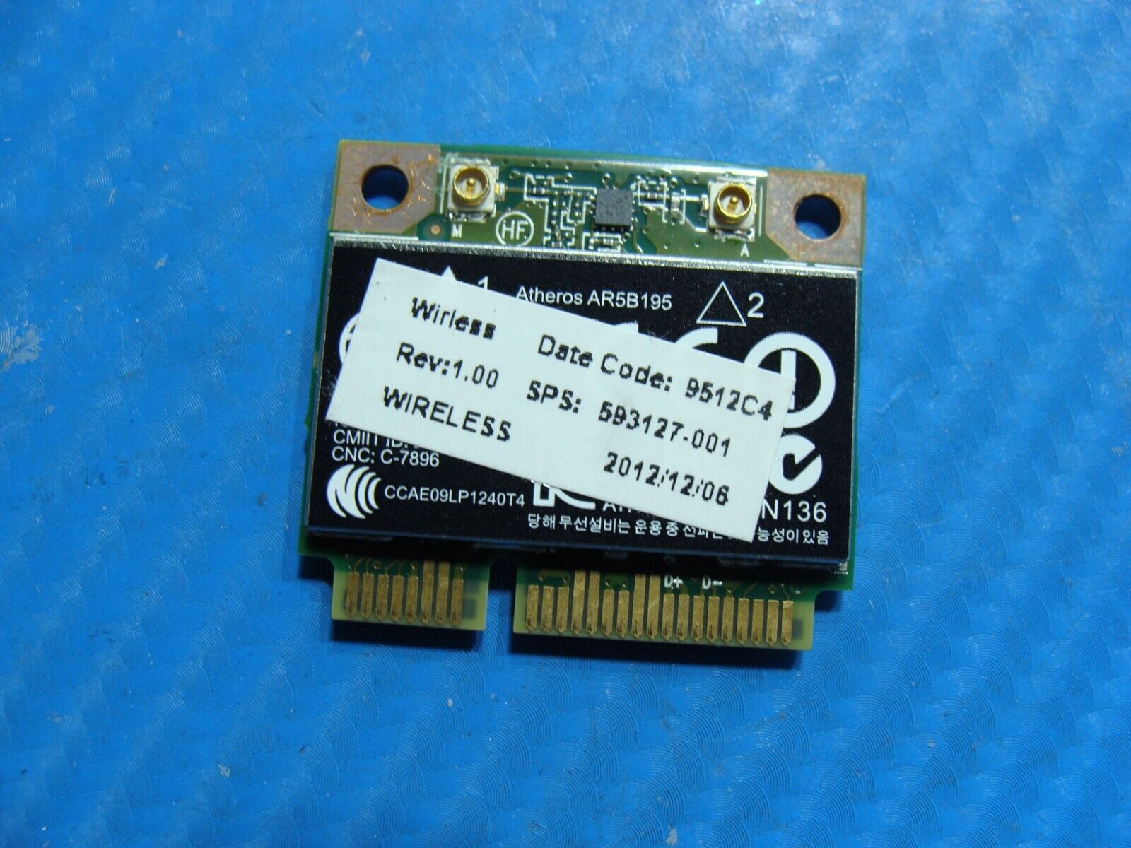 HP ProBook 17.3” 4730S Genuine Laptop Wireless WiFi Card AR5B195 593127-001