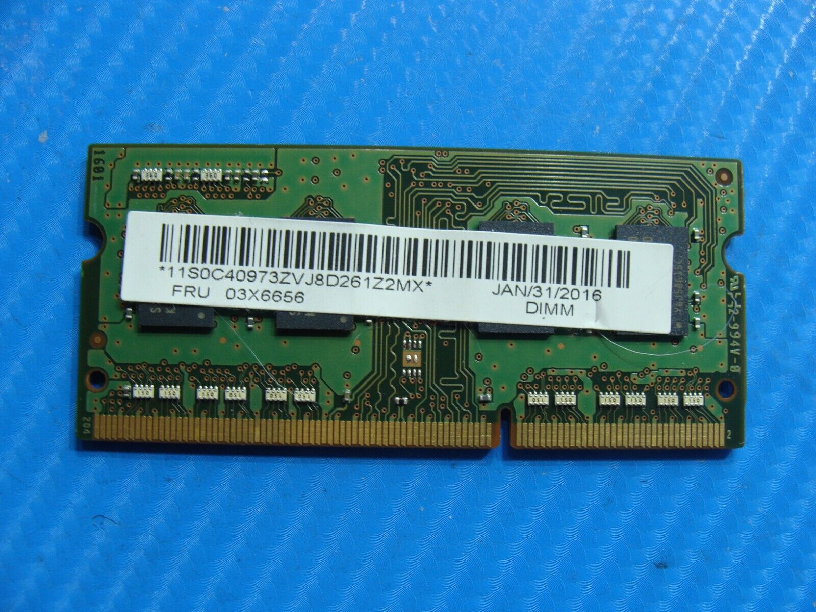 Lenovo T540p Samsung 4GB 1Rx8 PC3L-12800S SO-DIMM Memory RAM M471B5173DB0-YK0