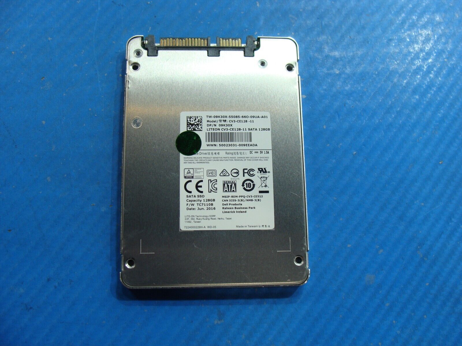Dell 3570 LITE-ON 128GB 2.5 SATA Solid State Drive CV3-CE128-11 9K30X