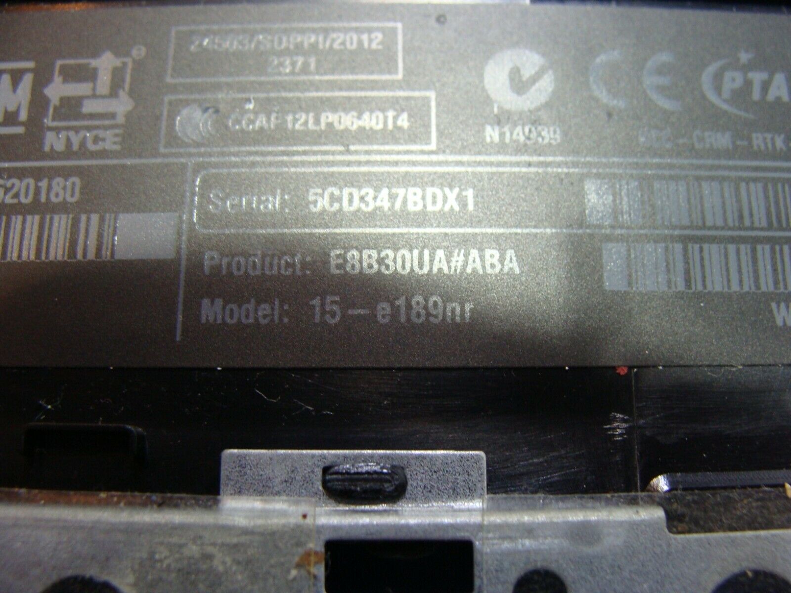 HP 15-e189nr 15.6