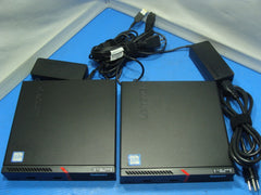 Lot of 2 Lenovo ThinkCentre M900 Tiny Micro Mini PC i5-6500T 8GB RAM 128 GB SSD