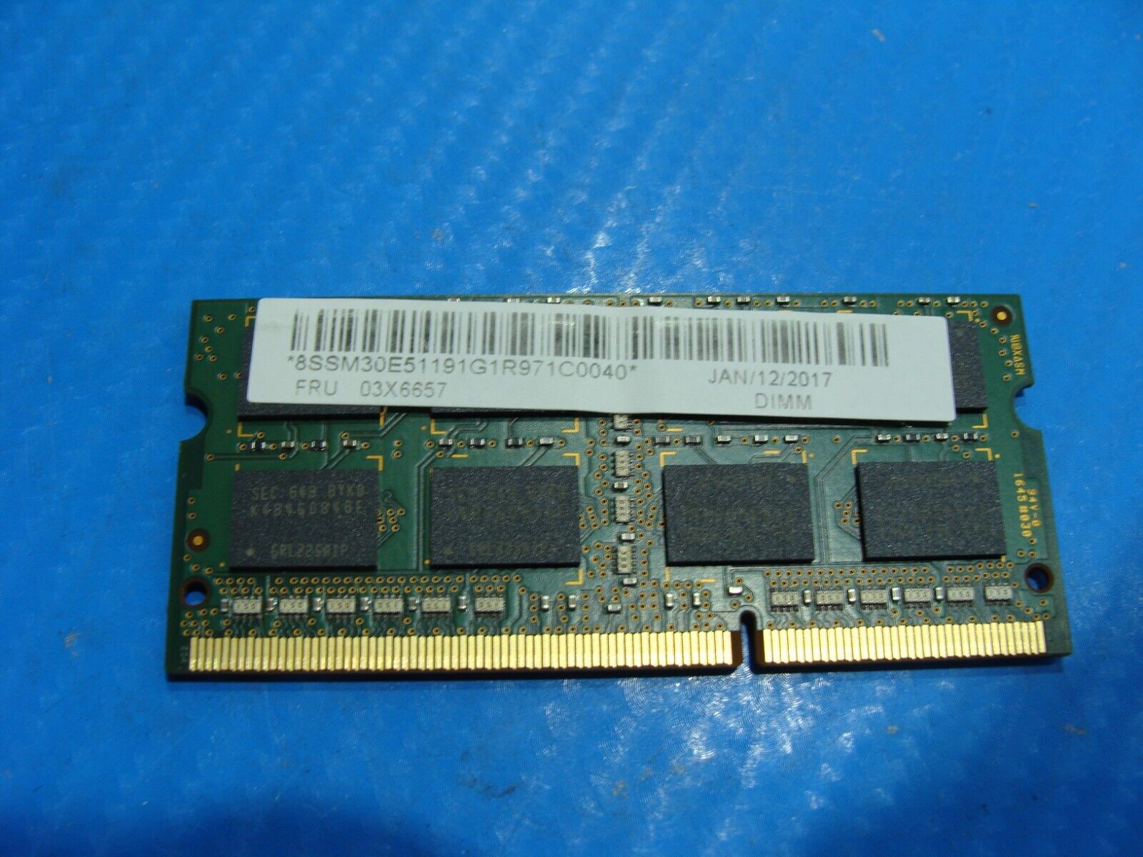 Lenovo Yoga 14 Samsung 8GB PC3L-12800S Memory RAM SO-DIMM M471B1G73EB0-YK0