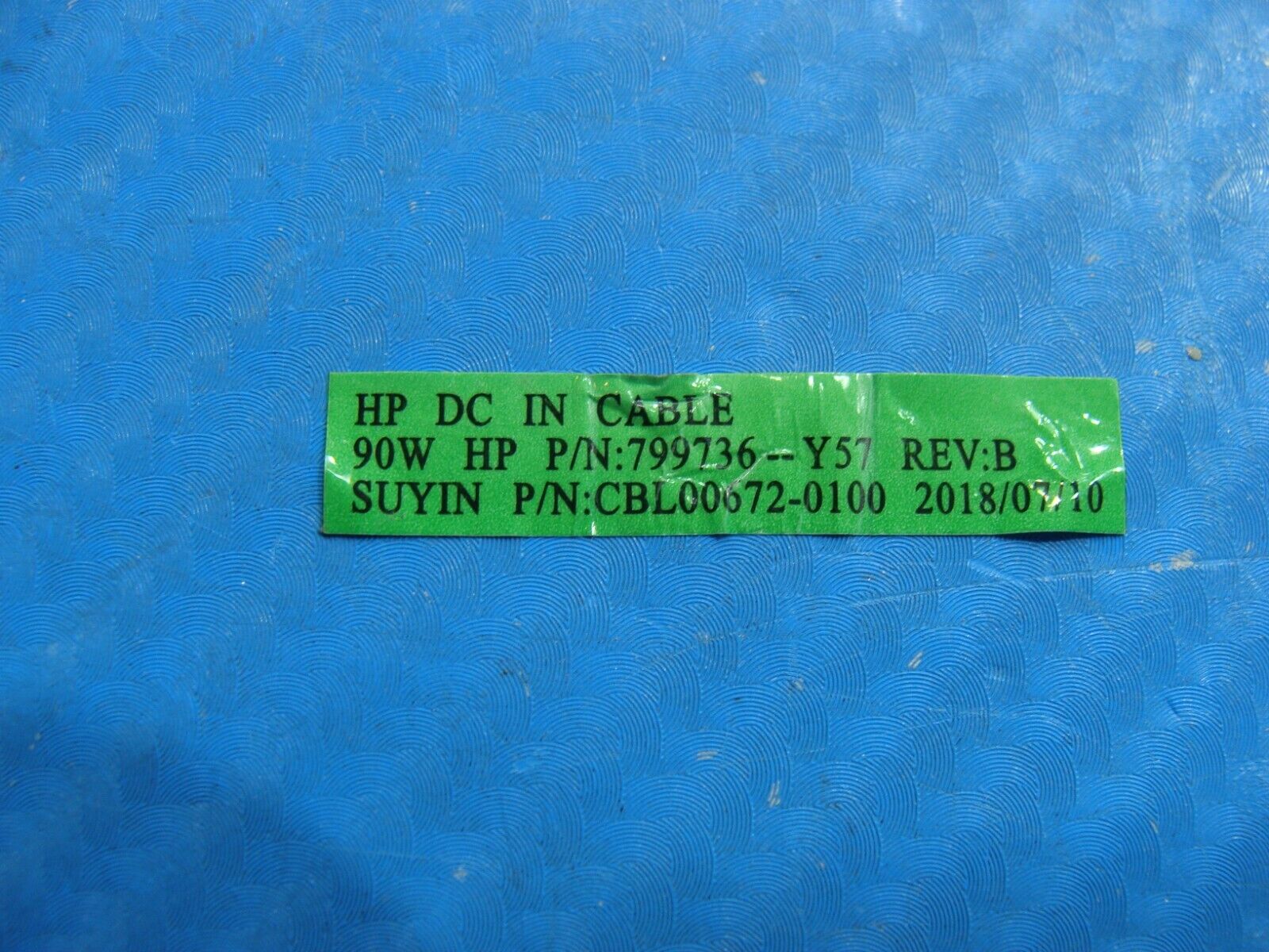 HP 15.6” 15-da0071ms Genuine Laptop DC IN Power Jack w/Cable 799736-Y57