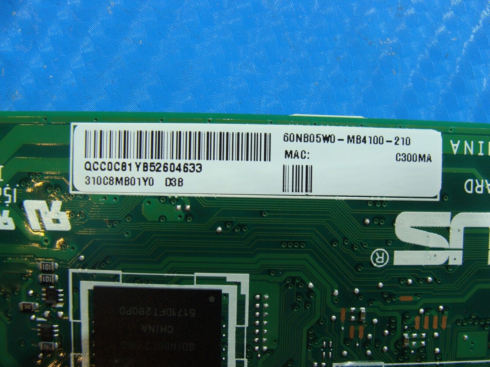 Asus Chromebook C300MA-EDU2 OEM N2840 2.167GHz Motherboard 60NB05W0-MB4100 AS IS