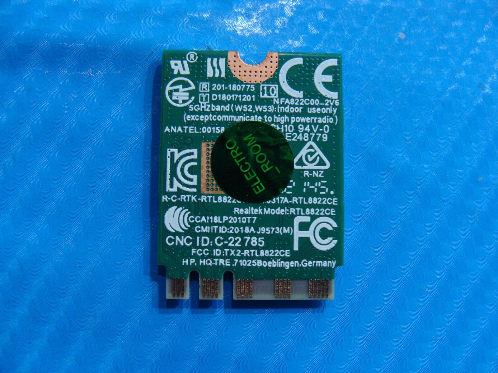 HP Pavilion Gaming 15.6” 15-dk1045tg OEM Wireless WiFi Card RTL8822CE L44431-001