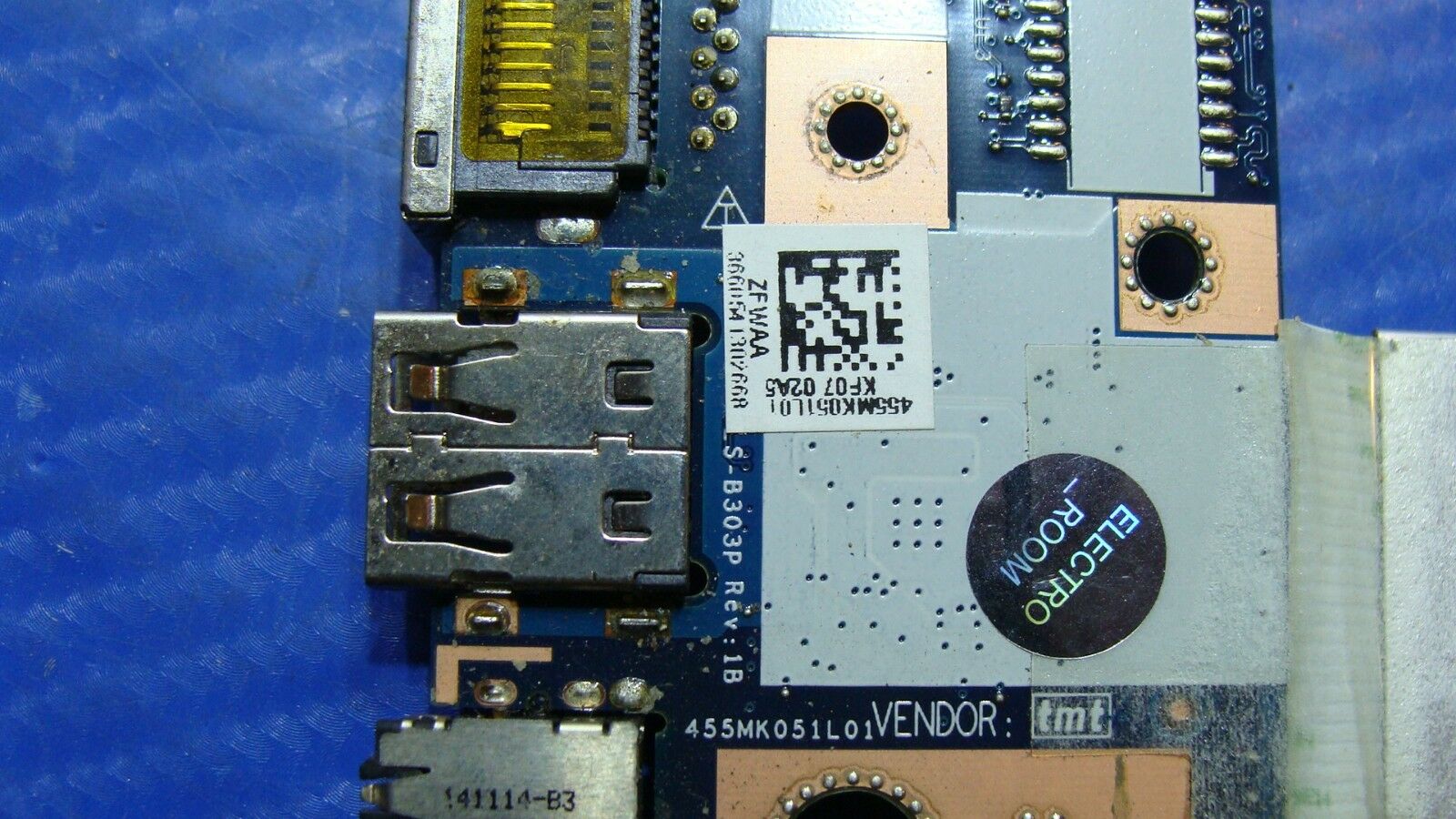 Toshiba Satellite C50-B Genuine Laptop USB Audio LAN Board w/Cable LS-B303P Toshiba