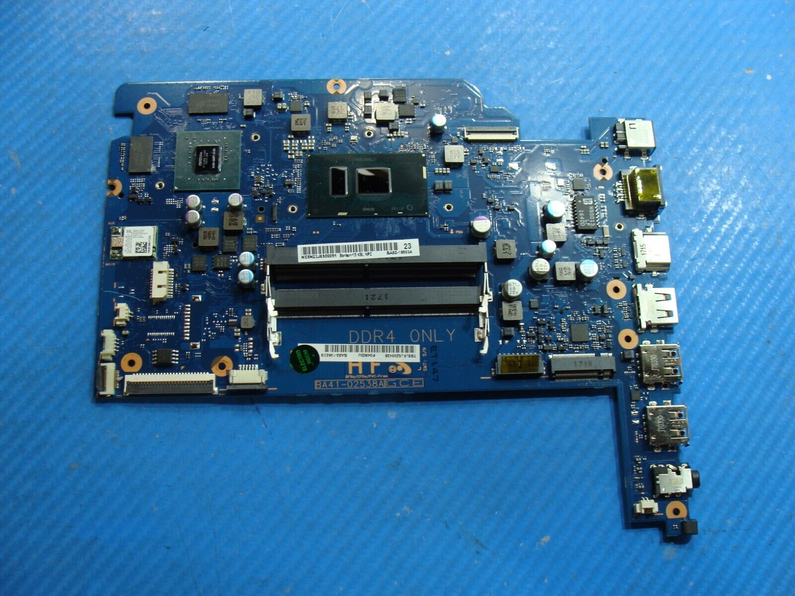 Samsung 15.6” NP530E5M-X02US i5-7200U 2.5GHz 920MX Motherboard BA92-16983A AS IS
