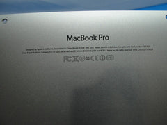 MacBook Pro A1398 MC976LL/A Mid 2012 15" Genuine Bottom Case Silver 923-0090