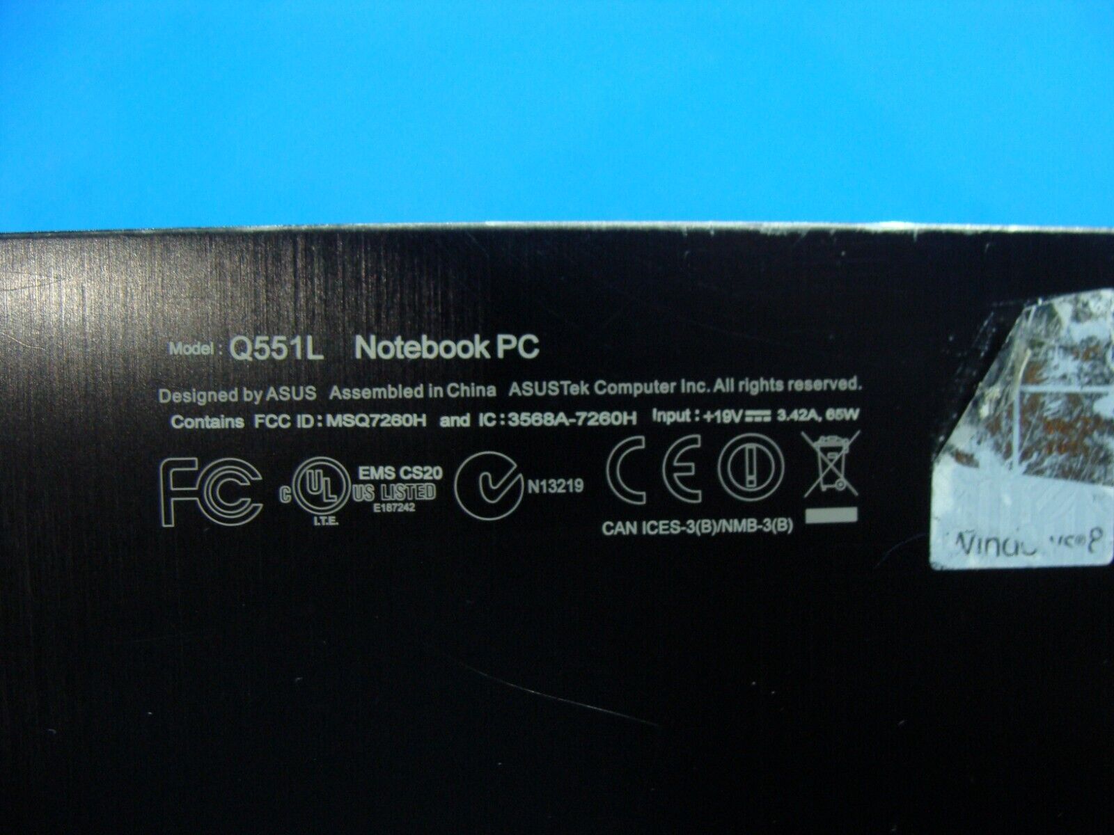 Asus 15.6” Q551LN-BBI706 Genuine Laptop Bottom Case Base Cover 13NB0691AM0201