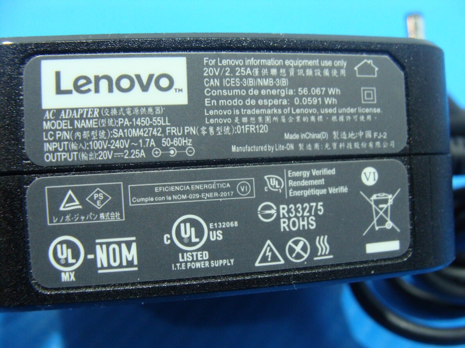 Genuine Lenovo Charger 45W Laptop Adapter ADL45WCC ADP-45DW PA-1450-55LL