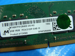 Dell 17 R3 Micron 4GB 1Rx8 PC4-2133P Memory RAM SO-DIMM MTA8ATF51264HZ-2G1A2