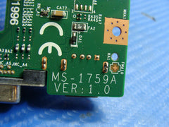 MSI GE70 2PE 012 MS-1759 17.3" Genuine VGA Ethernet USB Port Board MS-1759A ER* - Laptop Parts - Buy Authentic Computer Parts - Top Seller Ebay