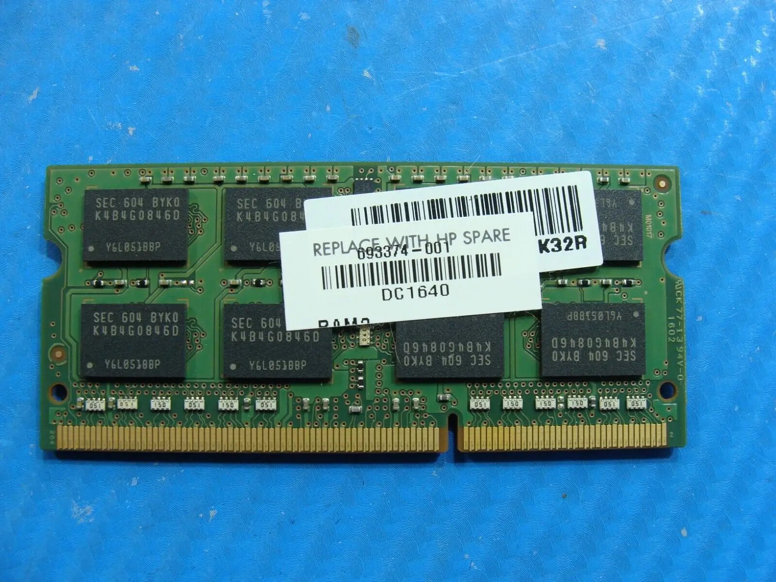 HP 459 G3 So-Dimm Samsung 8GB 2Rx8 Memory RAM PC3L-12800S M471B1G73DB0-YK0