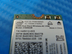 MSI Leopard GP62 2QD 15.6" Genuine Laptop Wireless WiFi Card 3160NGW 784644-005 MSI